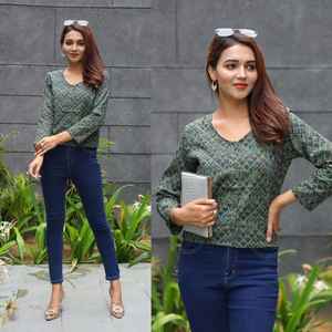 Indian Manufacturer's Premium Quality Bohemian Tops <b>Tunics</b> Floral Trendy Lace Decorated <b>Knitted</b> Tank Sleeves Fashionable INS - Product Image 3