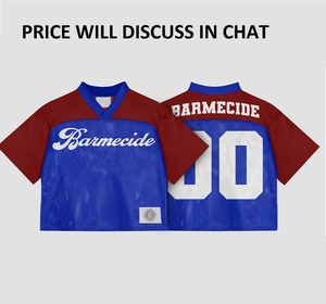 Maillot de football américain de couleur personnalisée hommes femmes jeunesse personnalisé imprimé nom de l'équipe numéro maille tissu maillot de football - Product Image 3