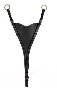 Babero de cuero suave para saltar de caballo marrón, accesorio de martingala, productos premium para caballos - Product Image 3