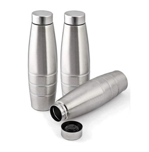 Vente de sortie d'usine pas cher prix bouteille en forme de ventre en acier inoxydable 304 Grade 750ml, incurvée pour le confort, construite pour la performance - Product Image 1