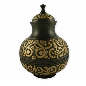 Urnas Funerarias de Latón con Acabado Dorado para Adultos, Estilo Europeo, ASWAN INTERNATIONAL, las Más Vendidas, de Metal, para Cenizas - Product Image 2