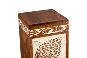 Rosewood Urn <b>Box</b> with Horse Design <b>Wooden</b> Cremation Urn <b>Memorial</b> Keepsake Decorative Cremation Urn for Ashes - Product Image 4