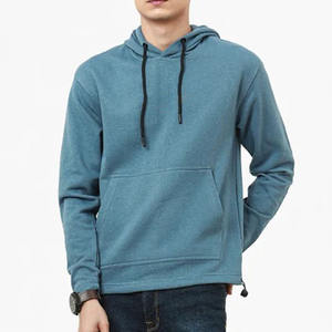 100% Cotton <b>Fleece</b> Pullover <b>Hoodie</b> for <b>Men</b> Customizable High Quality Heavyweight Winter Pullover Solid Pattern Hooded Collar - Product Image 1
