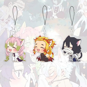 พวงกุญแจอะคริลิคหูแมวน่ารักลายอะนิเมะน่ารักสำหรับการตกแต่งกระเป๋าโทรศัพท์มือถือที่ไม่เหมือนใครหรือเป็นของขวัญที่ไม่เหมือนใคร - Product Image 2