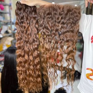 Mèches à texture ondulée de couleur ombrée avec frontal pour la fabrication de perruques à partir d'extensions de cheveux humains vietnamiens - Product Image 2