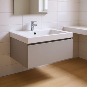 Meuble sous-vasque Vieste 60 cm gris perle à 1 tiroir, produit élégant et pratique pour votre salle de bain - Product Image 3