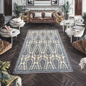 Alfombra hecha a mano elegante al por mayor con textura suave material de larga duración y patrón clásico para decoración del hogar - Product Image 2