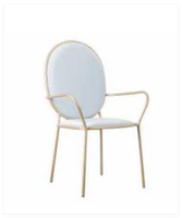 Chaise de salle à manger en cuir de style nordique moderne et luxueuse avec pieds en acier inoxydable, pliable, écologique, pour utilisation en restaurant