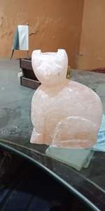 Lampe à sel en forme de chat avec sel rose de l'Himalaya - Product Image 2