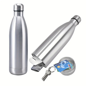 logo Customization 750ml Stainless Steel Diversion Safe Water Bottle with <strong>Hidden</strong> <strong>Compartment</strong> for Cards Keys Cash - Product Image 5