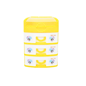 Multi-Purpose Mini Plastic <b>Stackable</b> Injection Molded Modern Desktop Bathroom Cabinet 4 <b>Drawers</b> Storing Stationery Cosmetics - Product Image 2