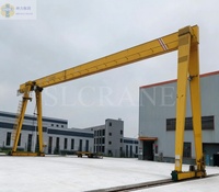 Grue portique monopoutre européenne SHENLI 3-16 tonnes, montée sur rail avec moteur et palan électrique à roulement, portée 6-40m