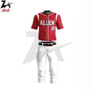 Uniformes de baseball respirants multicolores imprimés personnalisés de haute qualité Nouveauté Dernier design Ensembles de vêtements de sport Fabricant - Product Image 5