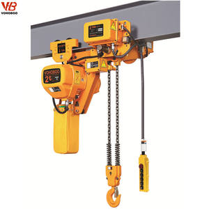 Paranco Elettrico a Catena di Alta Qualità con Carrello, Capacità da 1 a <span class=keywords><strong>5</strong></span> Tonnellate, Nuovo e Usato, Materiale in Acciaio per Industrie Edili - Product Image 2
