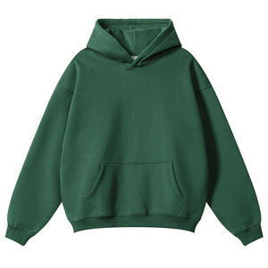 Épais lourd blanc à capuche goutte épaule hommes sweat 380 360 320 Gsm Logo personnalisé français éponge lourd surdimensionné à capuche - Product Image 2