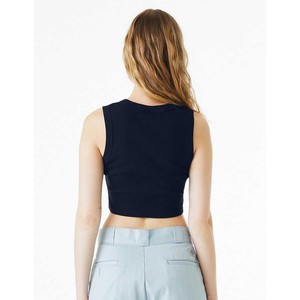 เสื้อกล้ามเบลล่า6682แคนวาสสำหรับผู้หญิงแบบสั้นเว้าหลังเสื้อทรงพอดีตัว - Product Image 3