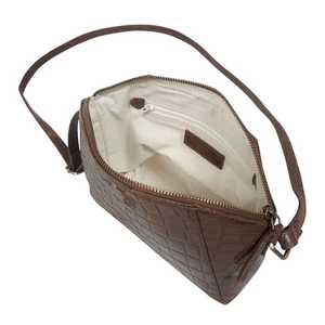 Bolso cruzado de cuero genuino con acabado pulido texturizado de cocodrilo Premium estilo inglés proveedor indio superior Saman Exports - Product Image 4