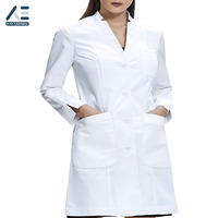 Blouse de médecin blanche, blouse de laboratoire médicale, logo personnalisé, douce, respirante, blouse de laboratoire médicale, coton polyester de haute qualité