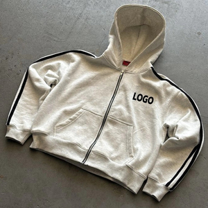 Survêtement de sport décontracté en coton 100% de haute qualité OEM pour hommes, streetwear, survêtement rayé - Product Image 2