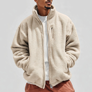 Veste en polaire sherpa à sublimation OEM, veste en polaire polaire pour homme, veste en polaire polaire imprimée pour homme, veste en polaire polaire à sublimation - Product Image 4