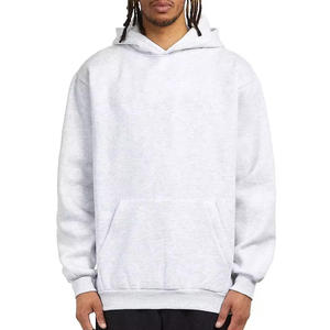 Sweat à capuche vierge en coton blanc pour hommes Durable Plus Size Blank Oversized Hooded pour tous les jours Confortable Outdoor Wear sweats à capuche pour hommes - Product Image 1