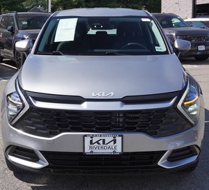 Usado gris 2024 Kia Sportage Hybrid LX AWD usado con asientos de cuero sistema de navegación arranque remoto techo solar Android Auto aleación Whee - Product Image 1