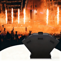 Projecteur de flammes à 3 têtes contrôlé par DMX512, jet de feu de 2 à 3 m, machine à effets spéciaux de scène pour les clubs et les événements en direct