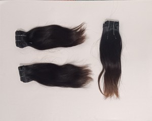 Extensions de cheveux humains Remy indiens éthiques de 12 pouces Style de vague droite soyeuse - Product Image 3