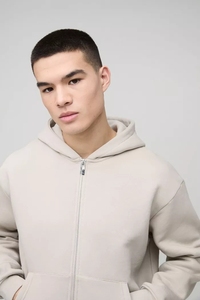 เสื้อฮู้ดมีซิปแบบธรรมดาสำหรับผู้ชายเสื้อมีฮู้ดระบายอากาศโลโก้ตามสั่งสำหรับฤดูหนาว - Product Image 2