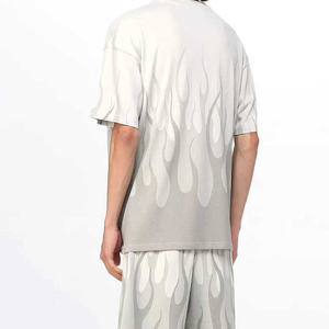 Ensemble deux pièces nouvelle mode d'été pour hommes T-shirt et short imprimés respirants Tous les modèles disponibles - Product Image 2