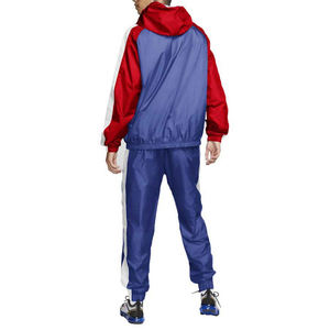 Chándal cortavientos de invierno para hombre, verano, nailon, poliéster, liso, teñido, colores sólidos con cuello con capucha - Product Image 4