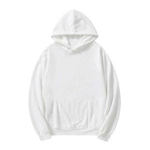 Sudadera con capucha de gran tamaño OEM de alta calidad para hombre, sudadera básica de lana de algodón pesado liso, transpirable, bordada - Product Image 4