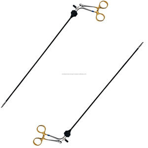 Porte-aiguille laparoscopique courbé, isolé, réutilisable, à mâchoires en carbure de tungstène, certifié CE, pour clinique - Product Image 4