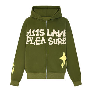 Logotipo personalizado 3D Puff Impreso Fleece Transpirable Algodón Sudadera con capucha Jersey Unisex Personalización - Product Image 4