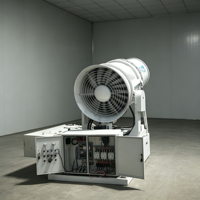 Canon à brouillard haute pression pour le contrôle de la poussière sur les chantiers de construction et de démolition – Générateur de brouillard mobile et portable pour une suppression efficace