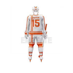 Meilleures ventes d'uniformes de hockey sur glace d'hiver pour hommes Entraînement Emballage personnalisé Séchage rapide Antibactérien Tissu 100% polyester - Product Image 3