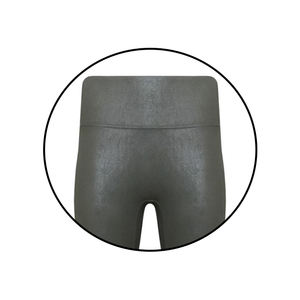 Wholesale Mid Fashionable Women's <b>Leggings</b> Ladies Summer Stretch Fabric Tights High Solid Colors Custom Pants Elastic Waist for - Product Image 3