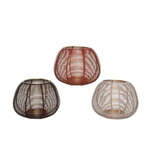 Soporte votivo de hierro de diseño con diseño floral moderno y arte láser preciso para pantallas de luz elegantes - Product Image 4