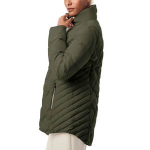 Veste matelassée personnalisable pour femme avec fermeture à glissière, caractéristique isolée et imperméable décontractée - Product Image 6