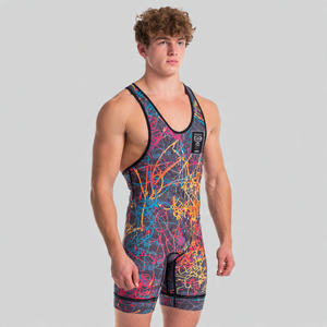 ชุดมวยปล้ำเยาวชนที่ดีที่สุด ชุดมวยปล้ำแบบสั่งทำพิเศษ ชุดยกน้ำหนัก ชุดมวยปล้ำพิมพ์ลาย ชุดยกน้ำหนักพิมพ์ลาย - Product Image 4