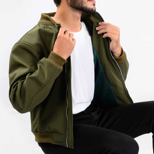 Blouson aviateur personnalisé pour hommes vente en gros OEM ODM Streetwear léger Varsity Baseball veste à fermeture éclair vêtements d'extérieur décontractés à la mode pour l'hiver - Product Image 2