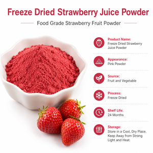 Muestra Gratuita, <span class=keywords><strong>Precio</strong></span> al por Mayor, Extracto Herbal de Fresa Liofilizada Natural de Grado Alimenticio, Polvo de Fruta en Tambor para <span class=keywords><strong>Batidos</strong></span> y Smoothies - Product Image 5