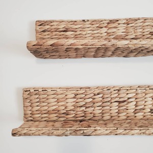 Étagère à un niveau en jacinthe d'eau pour la décoration de magasin présentoirs tressés à la main au meilleur prix - Product Image 3