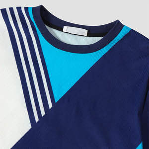 Camisetas de Jersey Personalizadas de Alta Calidad para Hombre, Fabricantes de Camisetas a Rayas al por Mayor, Camiseta Clásica a Rayas con Cuello Redondo - Product Image 3