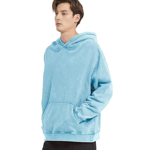 Sudadera con capucha de lavado ácido de gran tamaño de alta demanda para hombres, ropa de calle personalizada, suéter de moda, proveedor de sudaderas con capucha a granel, venta al por mayor - Product Image 3