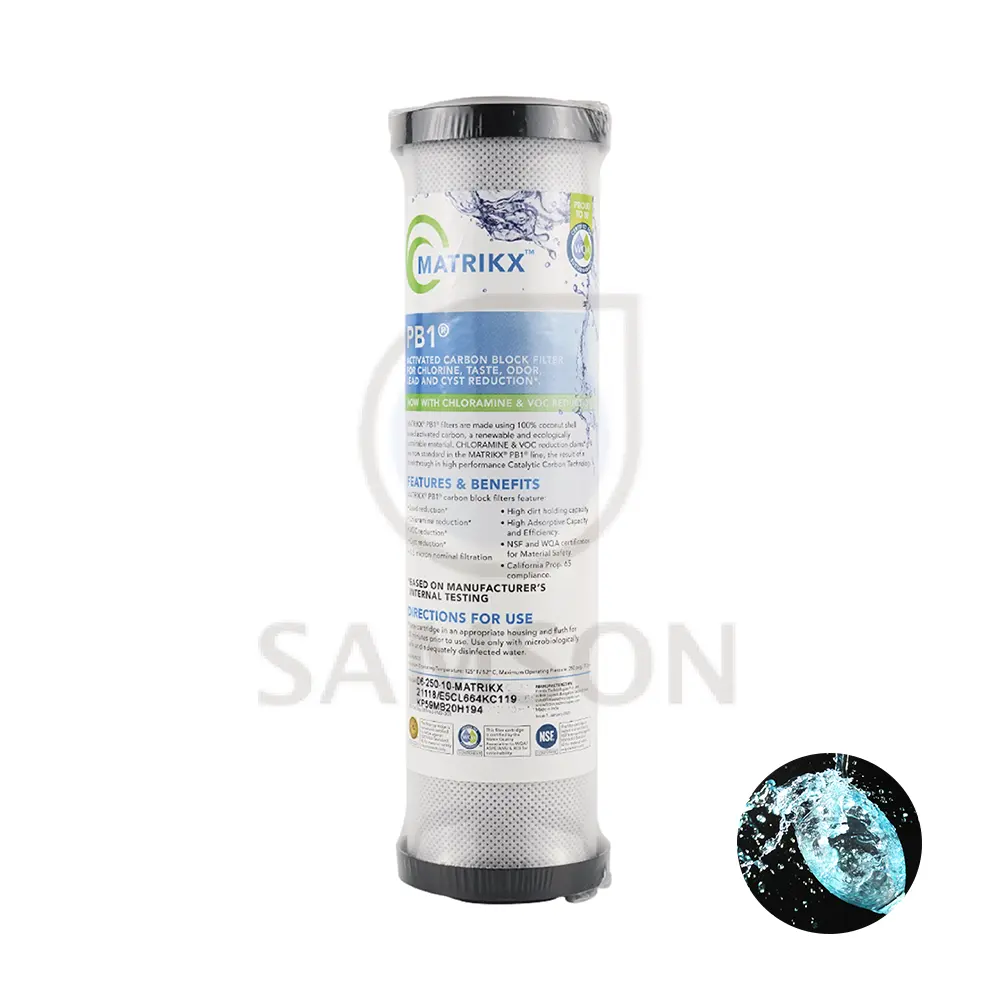 台湾製品06-250-10Pb-MATRIKXEco-Friendly PB1 Activated Carbon Filter for Taste Improvement