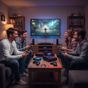 Camiseta de Manga Larga Premium Stellar Factory, Juega Más Juegos en Compañía - Camiseta Promocional de Regalo - Product Image 3