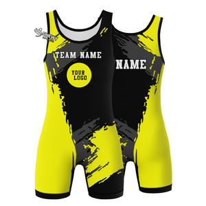 เสื้อกล้ามมวยปล้ำสำหรับนักเรียนมัธยมปลายสำหรับผู้ชายเสื้อมวยปล้ำโลโก้แบบกำหนดเอง - Product Image 5