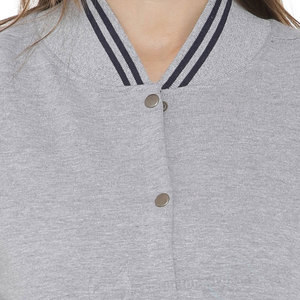 Wholesale Women Sportswear Lettermen <b>Jackets</b> Winter Solid Cotton Silk <b>Lining</b> Customized Logo Printed Hip Hop Style - Product Image 5