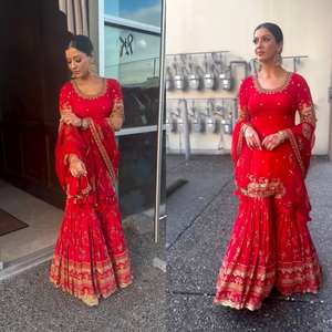 Modèles de salwar kameez indiens personnalisables pour femmes, magnifiques nouveaux modèles de sharara Bollywood Punjabi pour filles, vente en gros pour adultes - Product Image 1